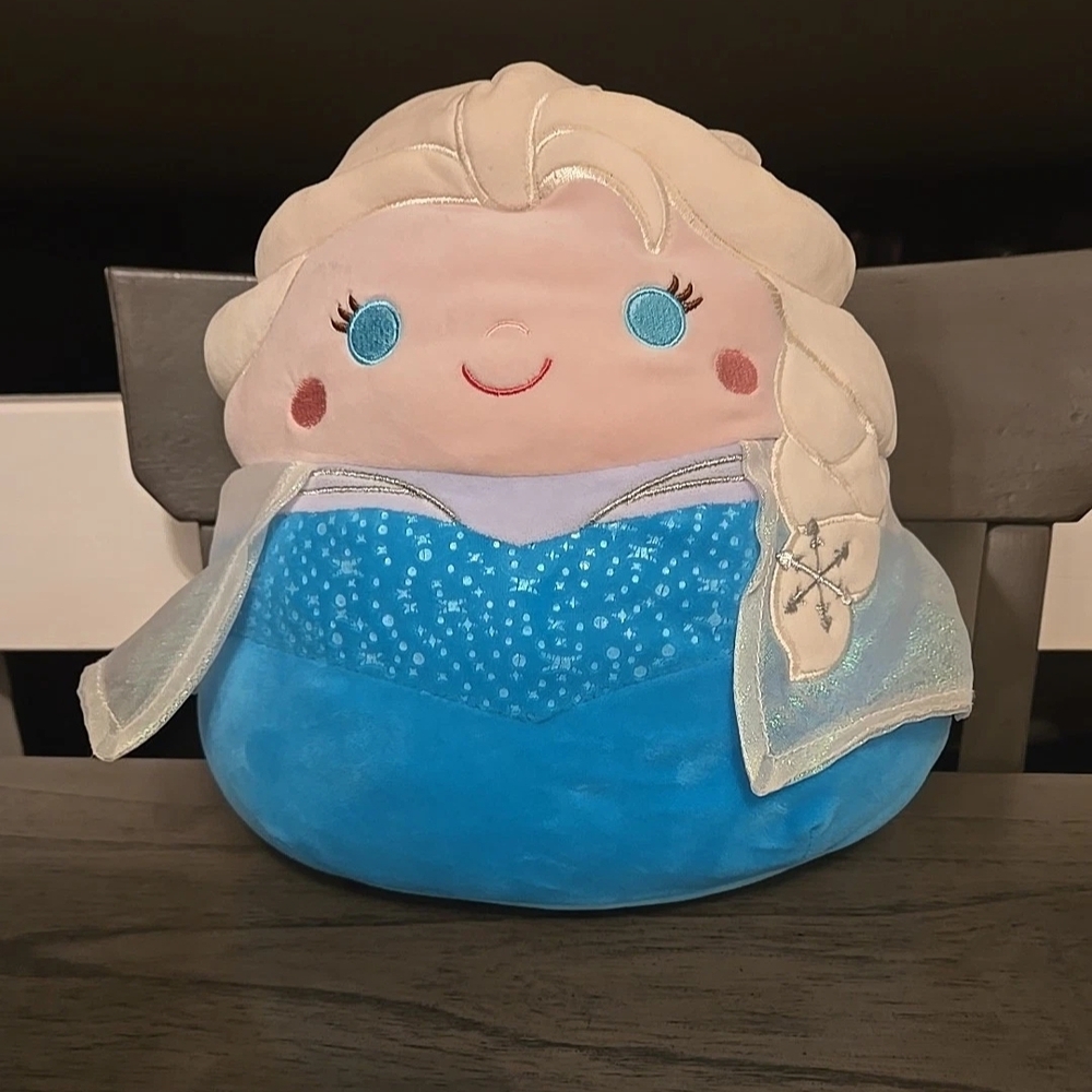 Squishmallows Blue and White Stuffed Animal